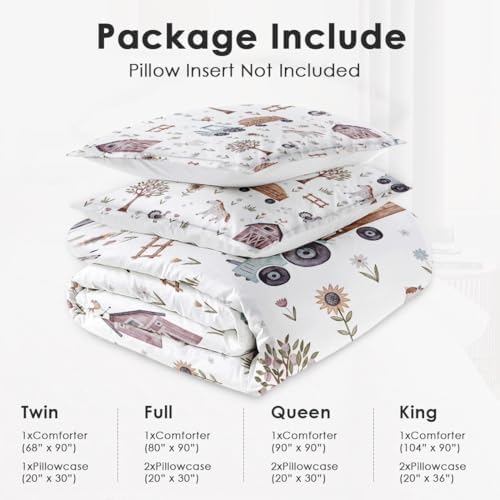 WeCozy Twin Size Comforter Set with Pillowcase