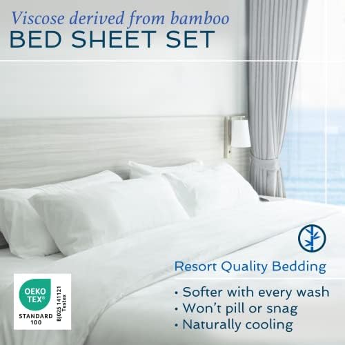 Hotel Sheets Direct 3 Piece Twin Size Bamboo Sheet Set