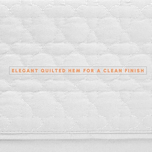 Elegant Comfort 4-Piece Quilted Bed Sheet Set - White