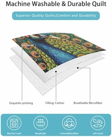 PRINT PICTURE ARTHOME Twin XL Quilt Set with Pillow Covers