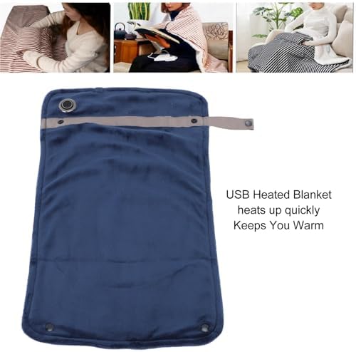 USB Heated Blanket - Soft Portable Temperature Controlled