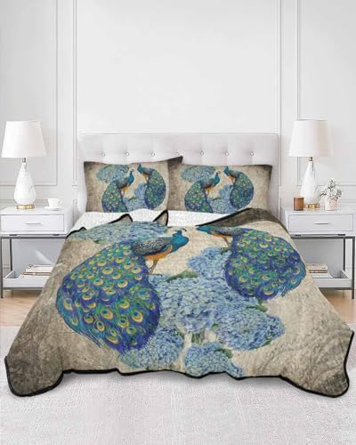 TocaHome Summer Quilt Set Twin XL 68x98 Inch with 2 Pillowcases