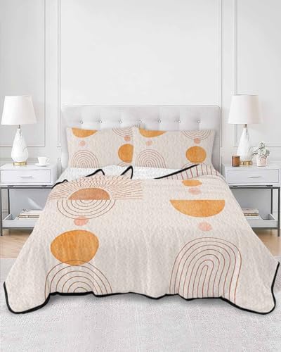 Chucoco Twin XL Quilt Bedding Set with 3 Pieces