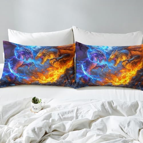 Erosebridal Monster Sheet Set with Dragon Print