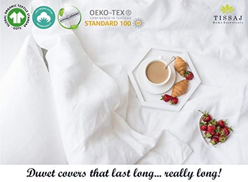 Tissaj Organic Cotton Duvet Cover Smoke Grey
