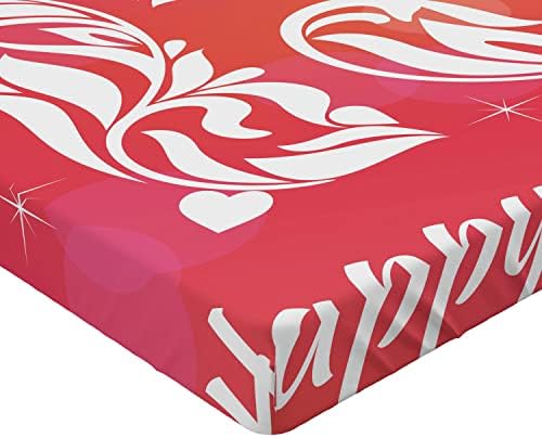 Ambesonne 15th Birthday Fitted Sheet with Floral Design