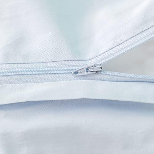 SimpleOpulence 3-Piece Organic Cotton Duvet Set with Zipper Closure