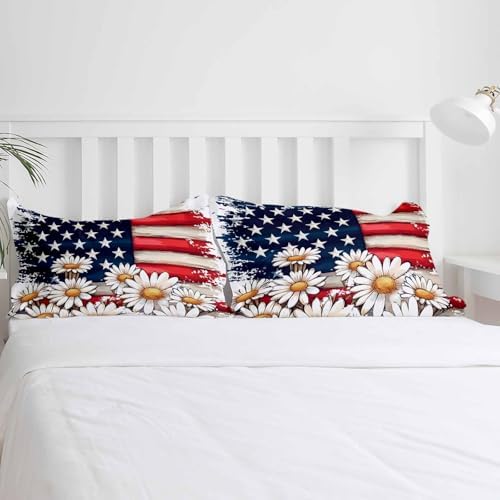 Boanket 3-Piece 4th of July Duvet Cover Set with Zipper