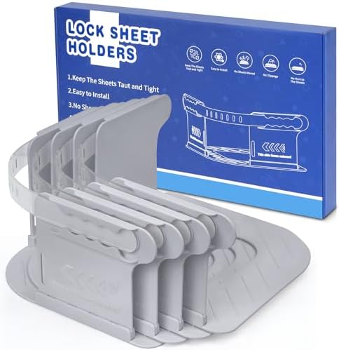 SAMTURUI Sheet Fasteners for Corner Heavy Duty Gray