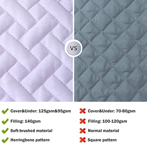 Cmfshape Bedspread Twin Size Herringbone Design 1