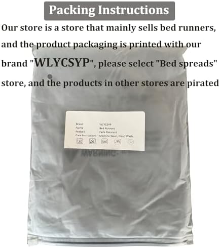 WLYCSYP Premium Bed Runner for King Size Bed