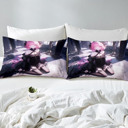 Manfei Kawaii Princess Twin Fitted Sheet Set