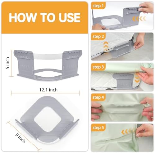 SAMTURUI Sheet Fasteners for Corner Heavy Duty Gray