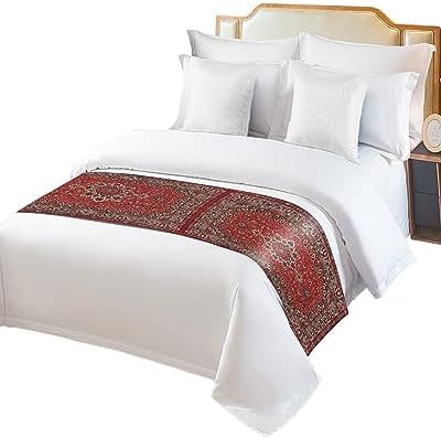 Teamery Vintage Textured Boho Bed Runner Scarf