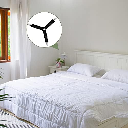 Resdenio 4Pcs Adjustable Elastic Sheet Fasteners
