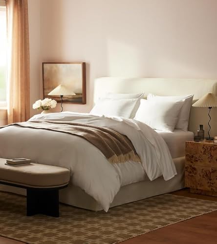 Brooklinen Luxury Sateen Sheet Set 7 Piece King Size White