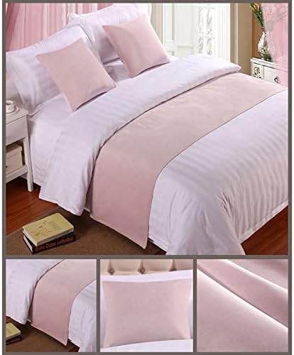 Pink Velvet Queen Bed Runner Luxury Bedspread