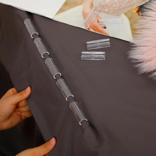 Yookeer 12 Pcs Clear Bed Sheet Grippers
