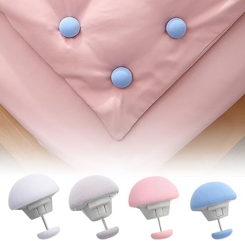 8 Pcs Mushroom Quilt Stand Clips Gray