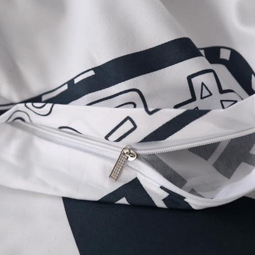 SDIII White Gamer Duvet Cover Set Twin with Pillowcases