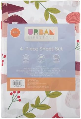Urban Lifestyle 4 Piece Sheet Set Wild Mushroom Print Full