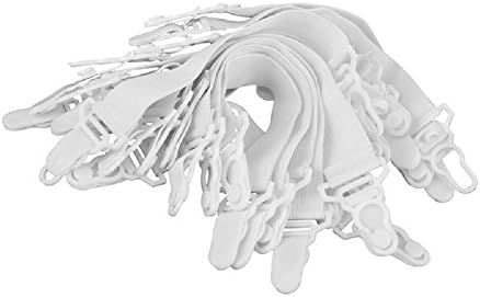 8 Pack Bed Sheet Fastener with Plastic Clasp and Elastic Band