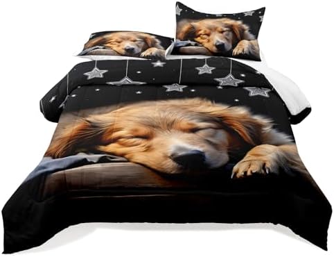 Raphus Cucullatus Dog Print Comforter Set Twin