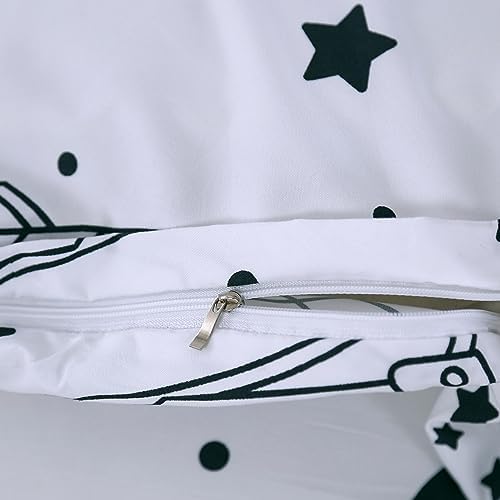 MAG 3Pcs White Space Bedding Twin Set