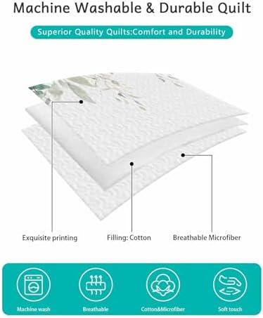 LEOKOTI Twin XL Quilt Set with 2 Pillow Shams 1