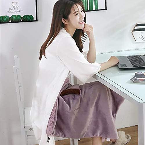 Cordless USB Heated Throw Blanket with Cow Print