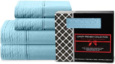Elegant Comfort 4-Piece Quilted Bed Sheet Set