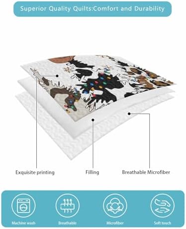 TocaHome Summer Quilt Set Twin XL 68x98 Inch