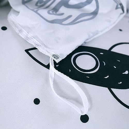 MAG 3Pcs White Space Bedding Twin Set