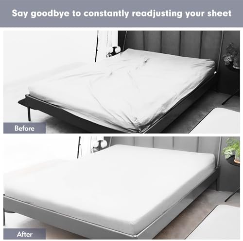 4 Pcs Adjustable Bed Sheet Straps for All Sizes