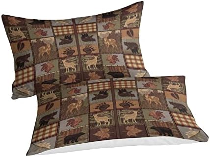 Black White Buffalo Plaid Quilt Set with Pillow Shams