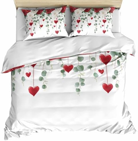 ZOE GARDEN Valentines Bed Duvet Cover Twin Set