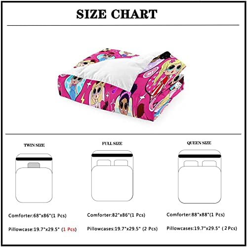 Black Girl Comforter Set with Pink Pillowcase