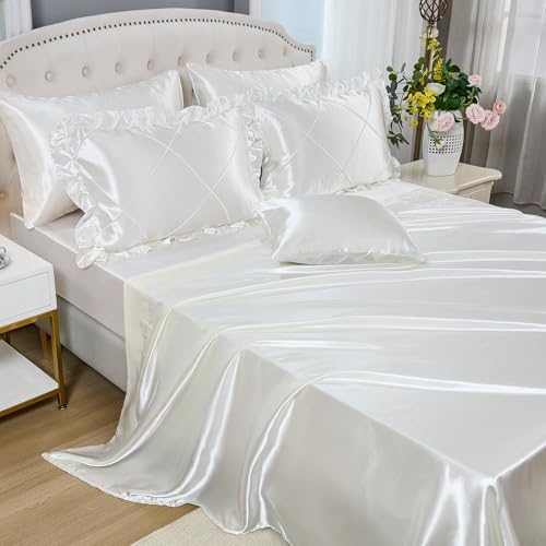 KING COMFORTER SET with SILK-LIKE SHEET SET