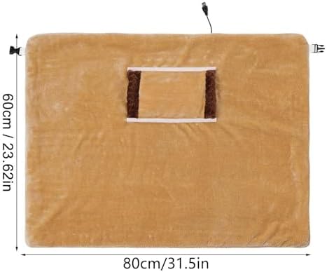 Electric Heated Throw Blanket with Pocket - Purple