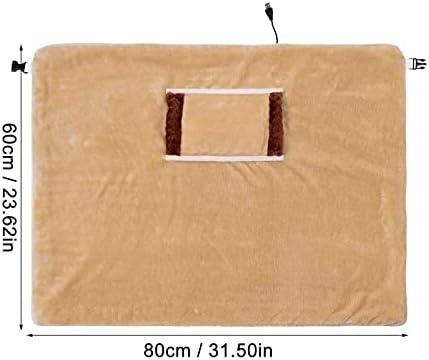 Electric Heated Throw Blanket Portable Temperature Regulating for Bed and Chair