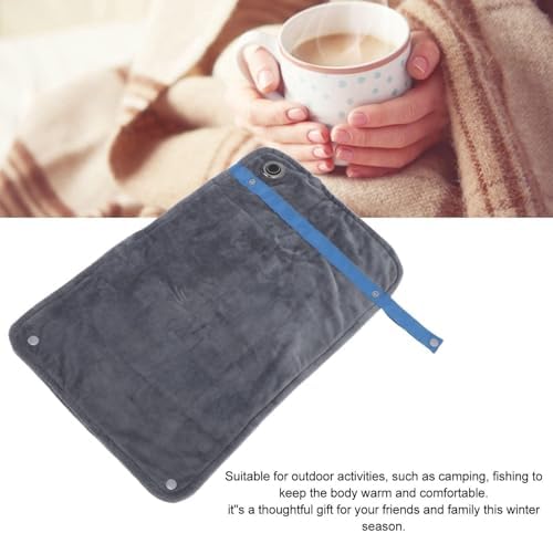 USB Heated Blanket with Temperature Control Dark Gray 1
