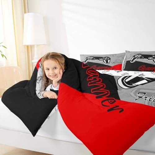 Feelyou Gamer Comforter Set for Boys Teens