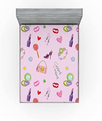Ambesonne Cartoon Sheet Set Multicolor