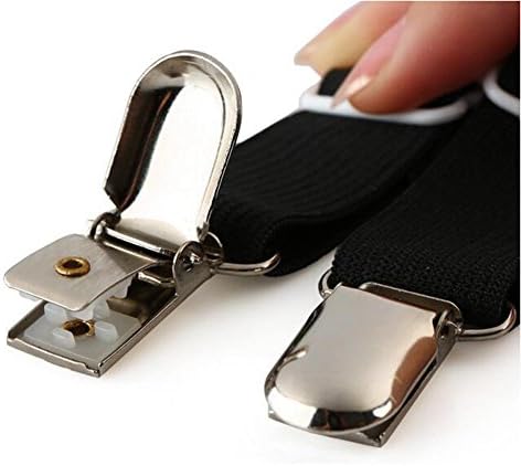 Toweter Bed Sheet Straps with Metal Clips - Black
