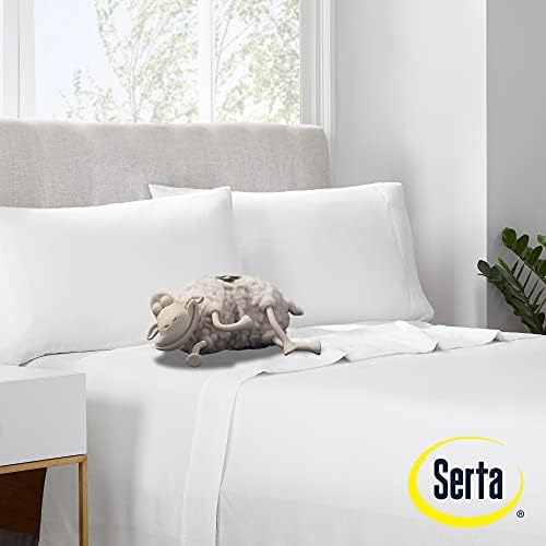 Serta Simply Clean 3-Piece Twin XL Bed Sheet Set White