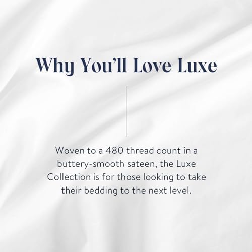 Brooklinen Luxury Sateen Sheet Set 7 Piece King Size White
