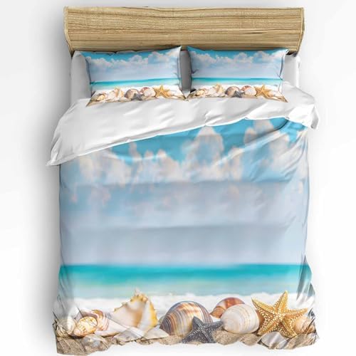 OComster California King Duvet Cover Set with 2 Pillowcases