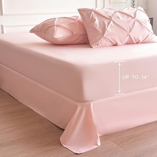 MapleStone Pink Twin Comforter Set for Girls - 5 Piece Bedding