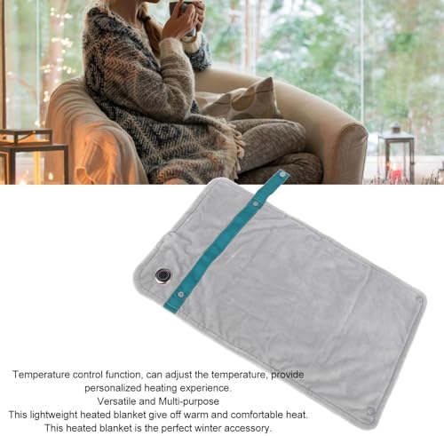 USB Heated Blanket with Temperature Control - Silver