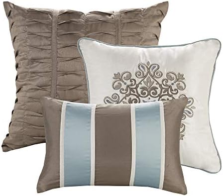Madison Park Comforter Set Blue 7 Piece Cal King 1